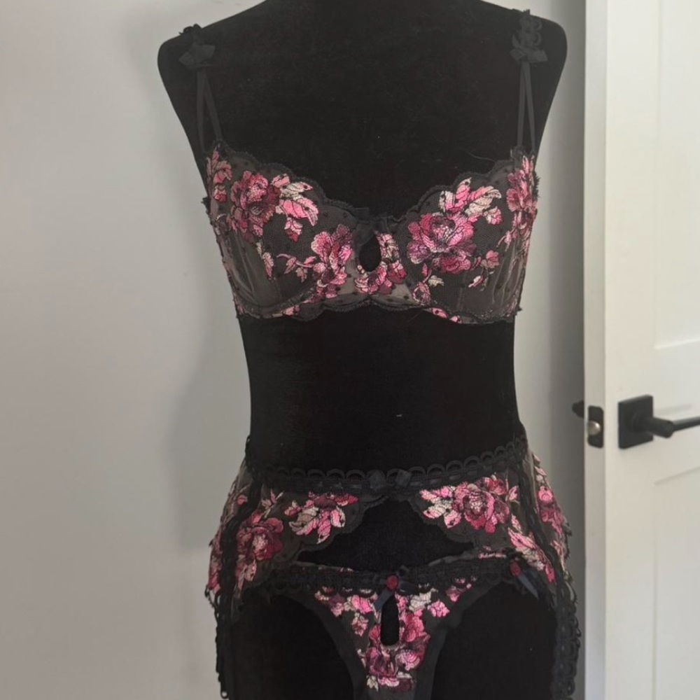 For Love and Lemons 3 Piece Lingerie Set